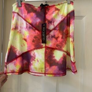 Dolls Kill Vibrant Tie-Dye Mini Skirt